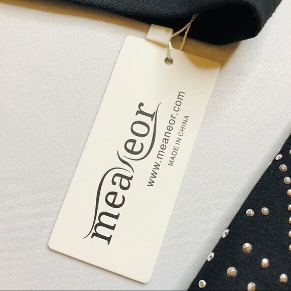 MEANEOR Long-Sleeve Black Top with Silver Studs - Picture 8 of 8